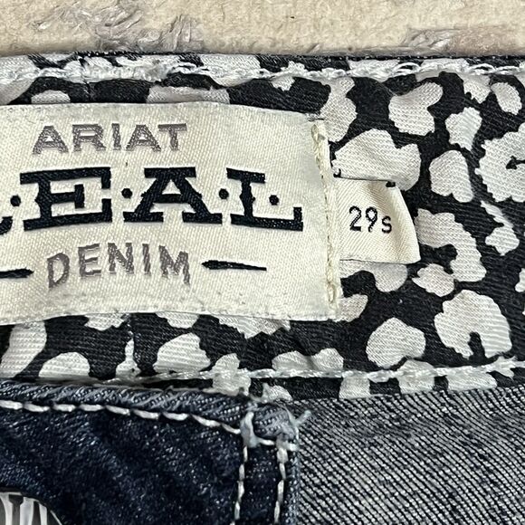 Ariat Real Jeans Women's 29S Bootcut Blue Denim Dark Wash Western Cowgirl - Picture 5 of 11